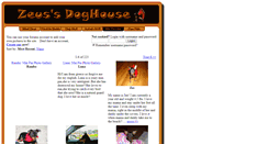 Desktop Screenshot of gallery.zeussdoghouse.com